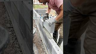 Brick Laying Tips  How to lay 16 by 4 concrete blocks [upl. by Settle]