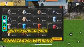 NUEVO CÓDIGO 👩‍💻 DE CREA TU MAPA 🗺 PARA PONERTE ROPA VETERANO EN FREE FIRE [upl. by Nomi]