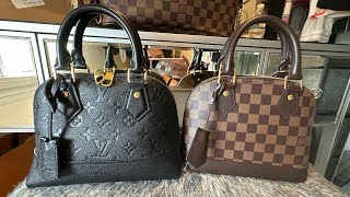 Louis Vuitton Alma BB Canvas vs Empreinte [upl. by Ayarahs]