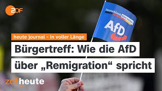 heute journal 230124 AfD zu quotRemigrationquot NPDNachfolgepartei NatoBeitritt Schweden english [upl. by Atiuqnahs397]