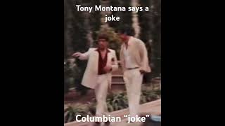 Tony Montanas Columbian Joke  Deleted Scarface 1983 Scene shorts alpacino scarface [upl. by Hadrian363]