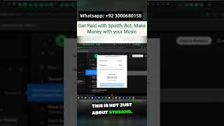 Get Paid with Spotify Bot  4 Spotify Bots Available for revenue generating [upl. by Ramsa]