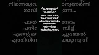 Ninne thalodum songlyrics malayalammusic love shorts lyrics song malayalam Irfanachemban [upl. by Ttezil173]