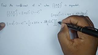 Find the coefficient of x²  Binomial Expansion [upl. by Jaquelin762]