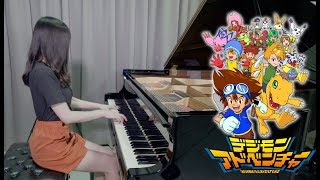 Digimon Adventure OP「ButterFly」Rus Piano  FULL [upl. by Nibuz]