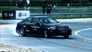 Record breaking drift at MercedesBenz World [upl. by Merrile448]