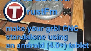 GRBLDroid Standalone Android CNC Controller [upl. by Ennairej990]