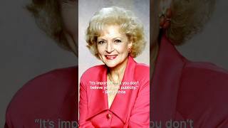 BettyWhite on Fame and Success [upl. by Akirrehs]