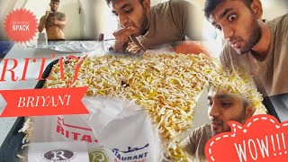 Best Hyderabadi Dum Briyani in Abu Dhabi 3 kg Ritaj Briyani eating Challenge [upl. by Nesnej]