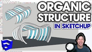 ORGANIC STRUCTURES in SketchUp with Flowify and Curviloft [upl. by Nnateragram]