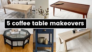 5 MUST SEE MAKEOVERS  Coffee Table Compilation [upl. by Fania]