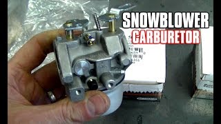 HOWTO Install A Snowblower Carburetor [upl. by Odnolor733]