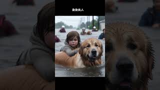 The brave golden retriever saves his master pets abandoneddogs dog aidog funny goldendog [upl. by Groves513]