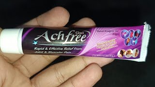 AchFree gel uses side effects and How to use it [upl. by Means]