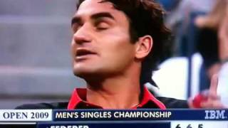 The REAL Roger Federer Federer swears at US Open Final 2009  WITH subtitles [upl. by Lemrej]