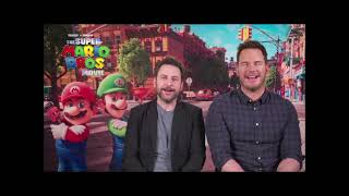 Charlie Day and Chris Pratt Talk The Super Mario Bros Movie [upl. by Nohsreg343]