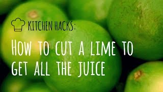 Kitchen Hacks How to cut a lime to get all the juice [upl. by Inol]