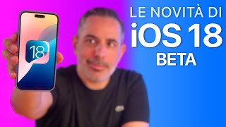 iOS 18 BETA ORA DISPONIBILE  Tutte le Novità [upl. by Atnovart960]