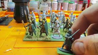 Oathmark Elf Spearmen Progress [upl. by Fairweather]