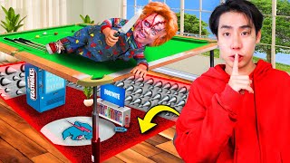 We Built 5 Secret Rooms wTraps Chucky Cant Find [upl. by Veal]