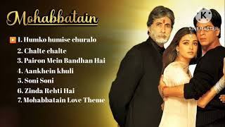 Mohabbatein Movie All Songs💞 Sharukh Khan amp Aishwarya Rai everygreenhits love [upl. by Enelrihs]