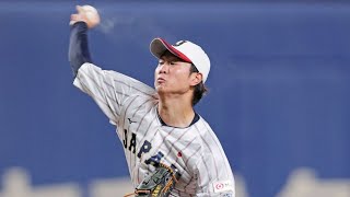 【侍ジャパン】高橋宏斗が久々の投球で3回1失点 制球に苦しむ 巨人育成のフルプにはフェンス直撃の2ベース許す [upl. by Levison]