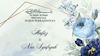 Majlis Persandingan  Hafiz amp Nur Syafiqah [upl. by Poppy344]