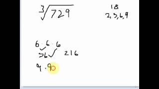 Cube Root of 729 [upl. by Nohsed]