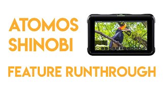 Atomos Shinobi Feature runthrough [upl. by Giustino831]