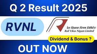 RVNL Q2 Result 2025  RVNL share latest news today  RVNL Dividend and bonus news psustocks [upl. by Diana688]