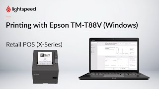 Printing with Epson TMT88V Windows [upl. by Rheingold]