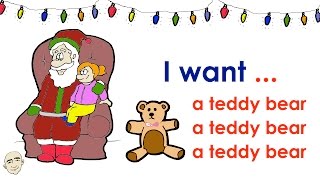 Christmas  What do you want  Easy English Conversation Practice  ESL [upl. by Naamana632]