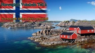 Norwegisch lernen für Anfänger  Vokabeln zum nachsprechen Teil 2  DeutschNorwegischA1 🇳🇴 ✔️ [upl. by Shuman401]