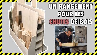 DIY 15 FABRICATION DUN RANGEMENT POUR CHUTES DE BOIS EN CONTRE PLAQUE [upl. by Elata]