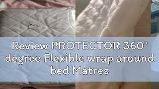 Review PROTECTOR 360° degree Flexible wrap around bed Matress Protector  Pillow Protector  Bolste [upl. by Trocki]