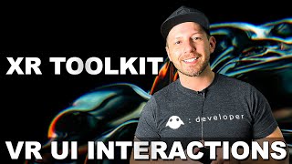 Unity XR Interaction ToolKit How To Interact With UI In Virtual Reality With The Oculus Quest [upl. by Ahsimot]