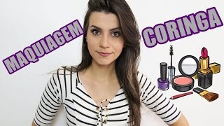 TUTORIAL MAQUIAGEM PARA INICIANTES SIMPLES E FÁCIL  MAQUIAGEM CORINGA [upl. by Eibba]