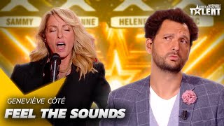 Amazing GOLDEN BUZZER  Geneviève Côté awes the judges  Frances Got talent [upl. by Notsgnik99]