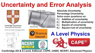 Uncertainty and Error Analysis [upl. by Armmat432]