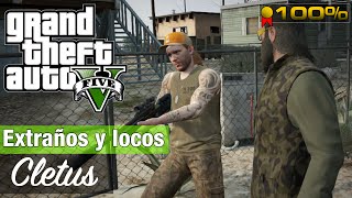 GTA 5  Extraños y Locos  Todas las misiones de Cletus Medallas de Oro100 [upl. by Nwadahs]