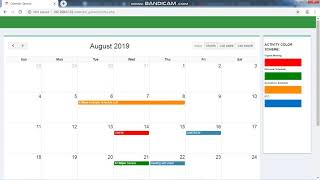 Free event calendar using jQuery Ajax and PHP [upl. by Ahsenyt]