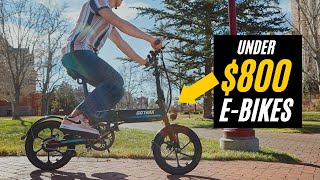 eBikes on a budget with GREAT Performance  5 BEST Electric Bikes Under 800 [upl. by Ursas730]