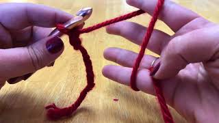 Beginners Crocheting learning the basics left handed [upl. by Parthena701]