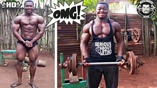 24 Year Old Natural Bodybuilder Is HUGE With Minimum Equipment And No Supplements [upl. by Ashatan]