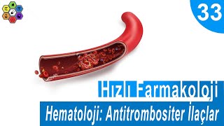 HEMATOLOJİ ANTİTROMBOSİTER İLAÇLAR  Hızlı Farmakoloji 33 [upl. by Yajet]