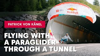 Flying With A Paraglider Through A Tunnel 🪂 [upl. by Terrie]