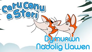 Caru Canu a Stori  Dymunwn Nadolig Llawen Welsh Childrens Song amp Story [upl. by Cairistiona406]