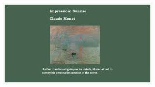 Impression Sunrise Claude Monet [upl. by Essam]