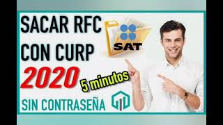 RFC CON HOMOCLAVE SIN CONTRASEÑA EN 5 MIN [upl. by Corena518]