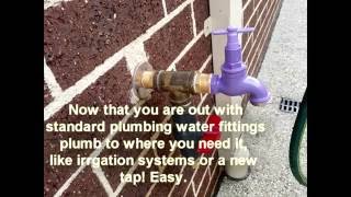 Recycled water tap adapter converter for plumbing [upl. by Jemy]